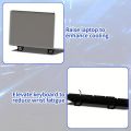 2pcs/Set Laptop Stand for Computer Keyboard Stand Riser Mini Portable Laptop Stands for Notebook. 