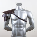 Medieval Retro Multi-Layered Leather Studded Shoulders Viking Style Warrior Shoulder Armor Combo Halloween Costume Cosplay.