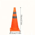 Foldable Telescopic Road Barrier Reflective Oxford Cloth Traffic Cone Road Safety Traffic Equipment Soccer Training Obstacle.