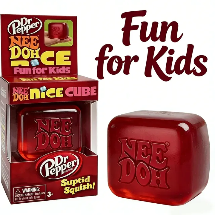 Dr%20Pepper%20&%20Schylling%20Nee%20Doh%20Nice%20Cube%20Soft%20Squishy%20Sensory%20Fidget%20Toy%20Stress%20Relief%20Calm%20Anxiety%20-%20Image%202