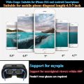 TIEHANHAN VR New 3D Virtual Reality Gaming Glasses Headset Compatible With Smart Phone G10 Metaverse VR Headset for 4.7-7 inch. 