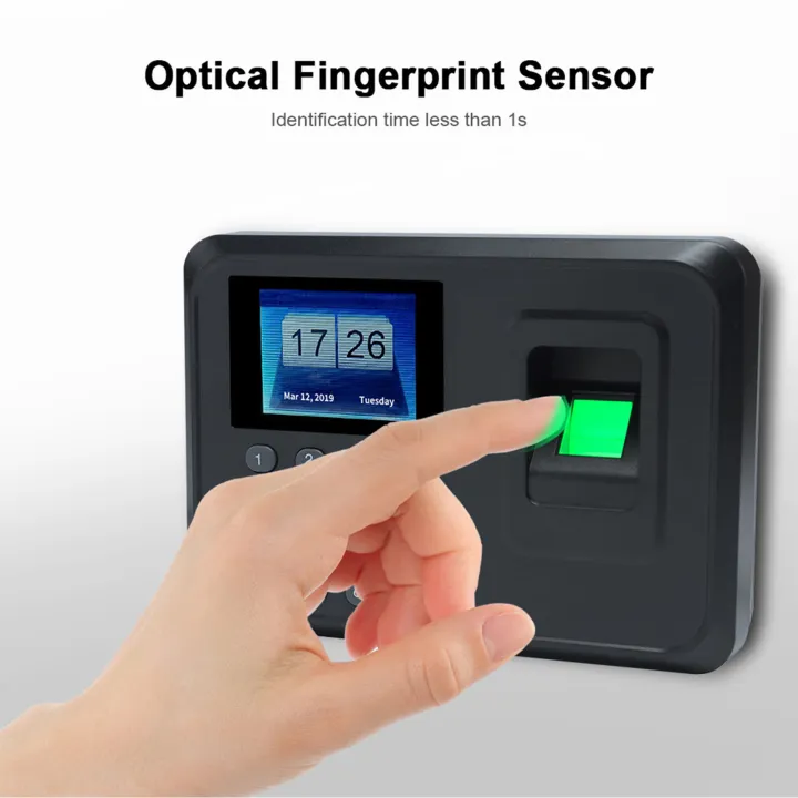 Intelligent Biometric Fingerprint Password Attendance Machine Employee ...