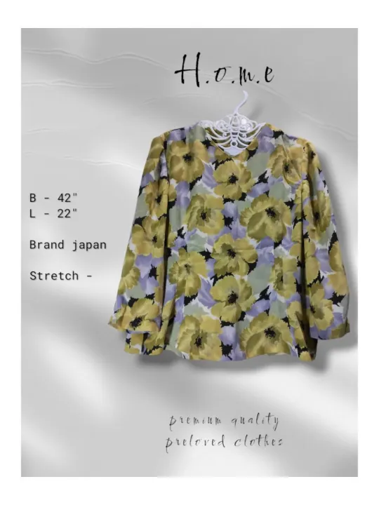 (Bust%20size%20-%2042")%20Japan%20Branded%20Grade%20A+%20quality%20Long%20Sleeve%20blouse%20(Pre-loved/%20thrift)%20-%20Image%204