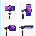 Selens Universal Mobile Phone Clip Bracket Holder 360 Rotation 1/4 Screw Ballhead for Tripod  Stand Monopod  Liveing Photo Vlog. 