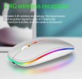 Rechargable Wireless Bluetooth Mouse For Smartphone, Laptop & Computer Black & White Any-1. 