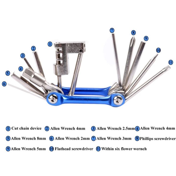 WEST%20BIKING%2011%20in%201%20Bicycle%20Repair%20Tool%20Multifunction%20Bicycle%20Repair%20Set%20MTB%20Road%20Bike%20Repair%20Tools%20Kit%20Wrench%20Screwdriver%20-%20Image%204