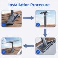 For Starlink Gen 3 Wall Mount Kit for Starlink V3 Pipe Adapter And Installation Bracket, Roof Top Exterior Wall Mount.