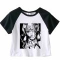 Nana Japanese Short Sleeves Anime Summer Crop Top T Shirt Casual Harajuku T Shirt Top Women Heart Graphic Tees Anime T-shirt. 