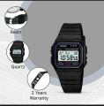 Casual Waterproof Square Rubber Belt Watch for Men's. 