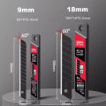 Deli 30/50/100pcs Knife Blade 9mm 18mm SK5 Metal Blades for Home School Supplies Art Craft Paper Box Cutting Utility Knife Tool. 
