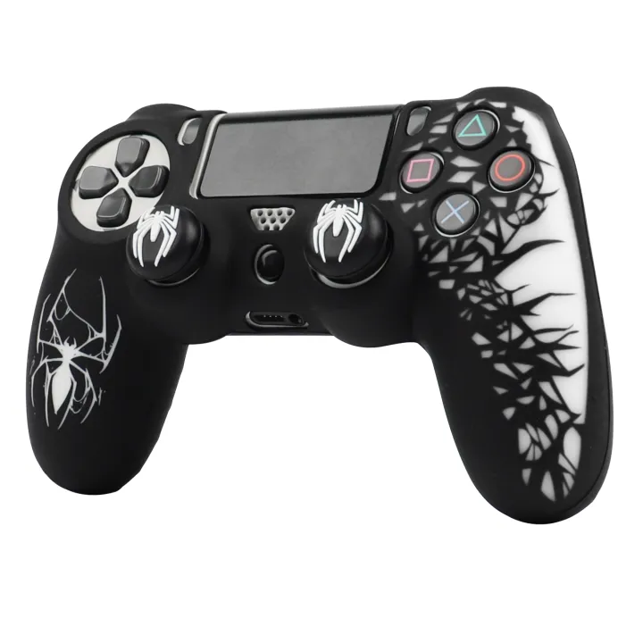 Soft%20Silicone%20Cover%20For%20PS4%20Controller%20Case,%20360%C2%B0%20Full%20Protection,%20Sweatproof%20Anti-Scratch,No%20Fading,%20with%20Thumb%20Stick%20Caps%20-%20Image%203
