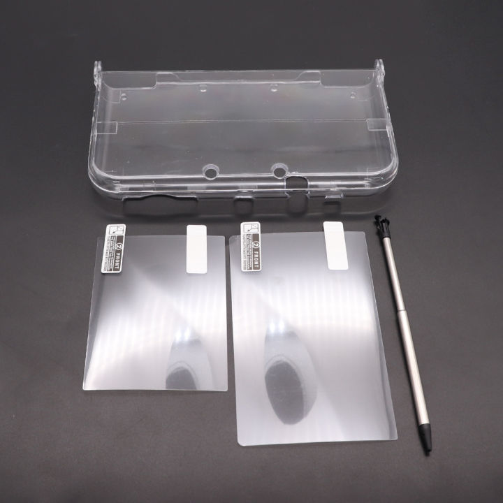For%20New%203DS%20XL%20LL%20Clear%20Split%20Shell%20Transparent%20Protective%20Cover%20Case%20Screen%20Film%20LCD%20Screen%20Protector%20%20Plastic%20/%20Metal%20Stylus%20-%20Image%205