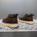 Autum Winter Men Platform Boots Designer Non-slip Motorcycle Boots Lace Up Shoes 2025 New Men's Fashionable Walking Work Boots. 