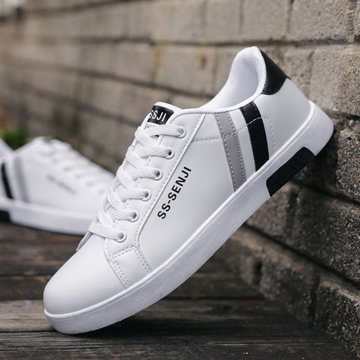 Sneakers%20White%20Colour%20Casual%20Lace-up%20Shoes%20-%20Image%203