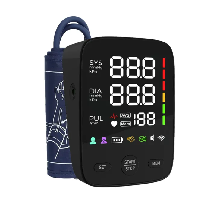 Led Bp Machine Kingclinic LED Backlit Screen Automatic Upper Arm BP Monitor Electronic ...