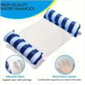 Foldable Striped Inflatable Lounge Chair, Suitable For Swimming Pool Parties And Beach Leisure Floating Beds With Net Backrest. 