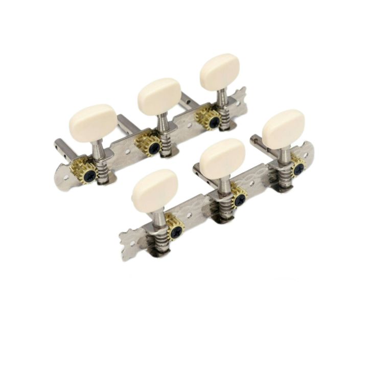 3 On A Plank Guitar Tuning Pegs Chrome Plated Machine Heads Tuning Keys Tuners Single Hole For Classical Guitar | 3L 3R