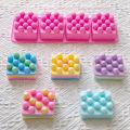 4-chamber square massage point soap silicone mold, handmade aromatherapy mold, DIY candle and soap making mold.