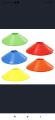 10 No's Sports Field Space Markers Saucer Disc Cones for Indoor/Outdoor, Agility Training. 