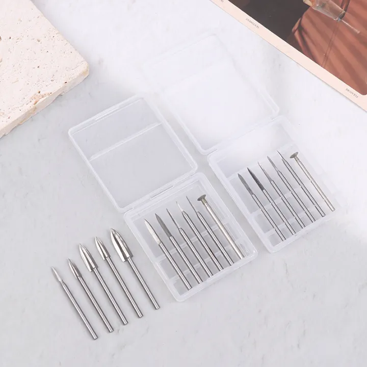 NEW%205/6PCS%20HSS%20Wood%20Carving%20Bit%20Set%20For%20Rotary%20Tools%20Precision%20Engraving%20Wood%20Carving,%20Root%20Carving,%20And%20Nuclear%20Carving%20-%20Image%204