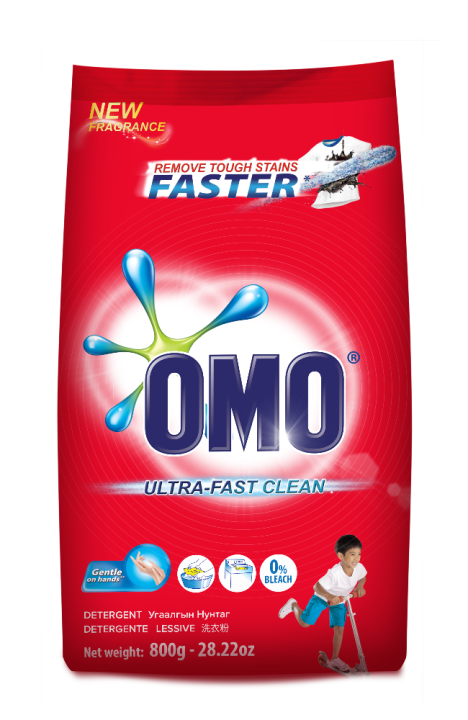 Omo Ultra-Fast Clean Laundry Powder 800g