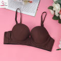 Cotton Foam Bra | With Wire Bra For Women | Dark Marron Solid Color. 