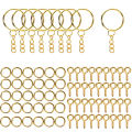 110Pcs Keychain Open Jump Rings Eye Pins Jewelry Making Accessories Kits for DIY Epoxy Resin Key Chain Key Ring Pendants. 