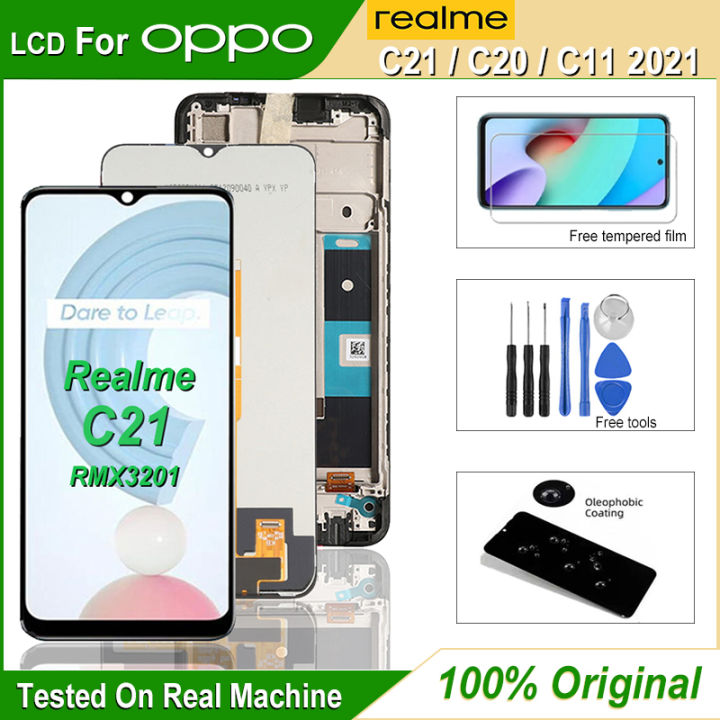 6.5" Original Display For Realme C21 LCD RMX3201 LCD Touch Screen Digitizer Assembly For Realme C11 2021 LCD C20 LCD Display