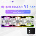 Jungle Leopard Interstellar V3 Reverseable Ventilador Fans Modular Wireless Splicing Infinite Mirror. 