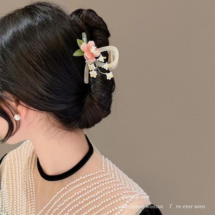 2025%20New%20Flower%20Hair%20Claw%20For%20Women%20Elegant%20Chinese%20Style%20Magnolia%20Bamboo%20Leaf%20Peach%20Blossom%20Hair%20Clips%20Summer%20Beach%20Shark%20Claws%20-%20Image%203
