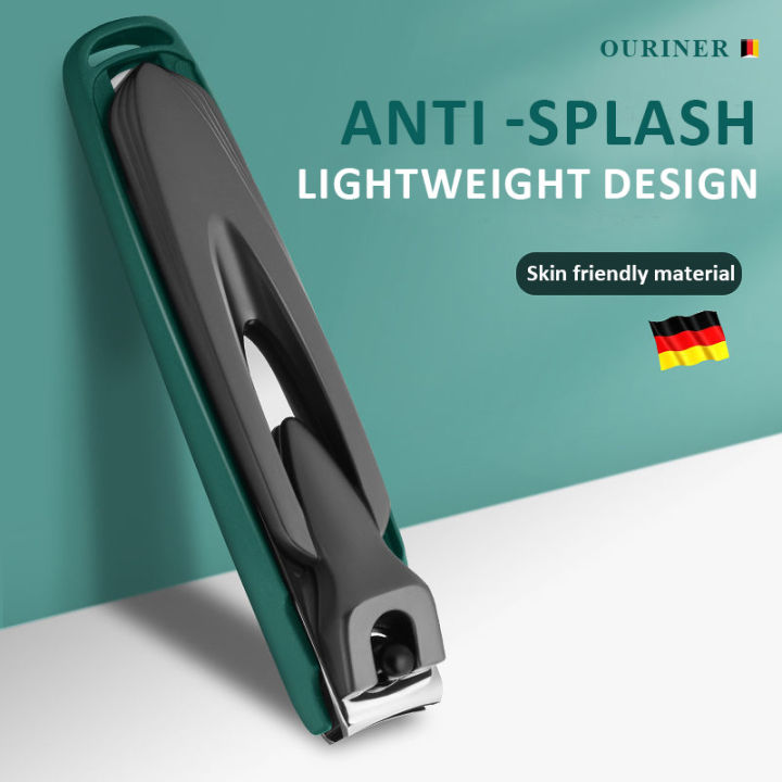 Colorful Nail Clippers Anti-Splash Nail Cutter Detachable Design Fingernail Clippers Stainless Steel Manicure Nail Tool