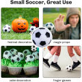3.2cm 6Pcs/Pack Table Soccer Foosballs Game Replacements Mini Football Balls Black and White Tabletop Decor Kids Sport . 