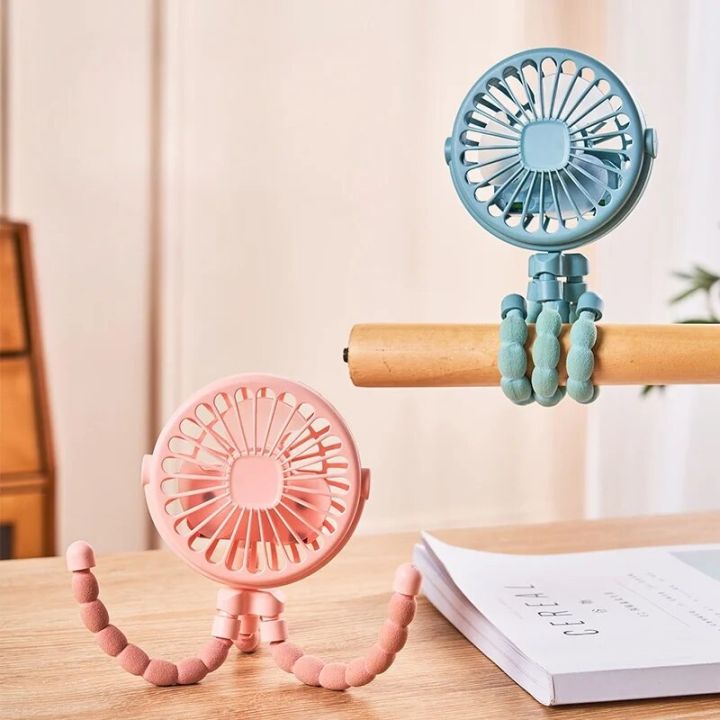Multi%20Functional%20Student%20Baby%20Stroller%20Portable%20USB%20Rechargeable%20Lithium%20Battery%20Octopus%20Mini%20Fan%20-%20Image%202