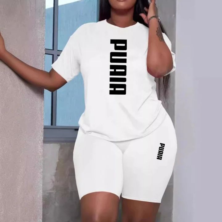 2026%20Summer%20%20Women's%20Shorts%202pcs%20Set%20Ladies%20Daily%20Casual%20Sports%20Short%20Sleeved%20Tracksuit%20Fashion%20Printed%20T-shirt%20Wear%20-%20Image%207