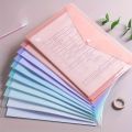 10pcs A4 Transparent Plastic File Folders Waterproof PP Document Storage Bags Student Test Papers & Office Organization Supplies.