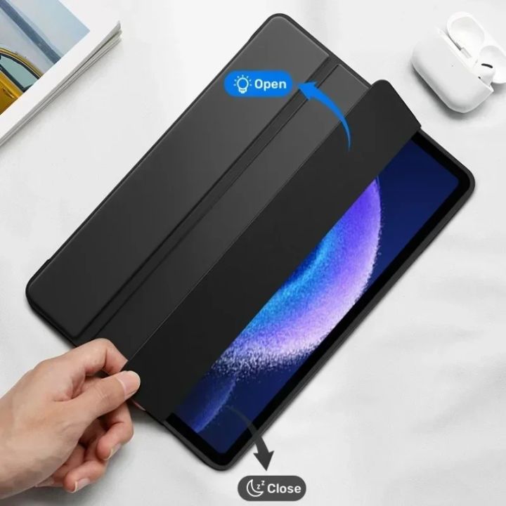 Smart%20Case%20for%20%20tab%20P12%2012.7%20inch%202023%20Tablet%20Trifold%20Stand%20Soft%20TPU%20Cover%20for%20Xiaoxin%20Pad%20Pro%2012.7%20TB371FC%20with%20Auto%20Wake%20-%20Image%203