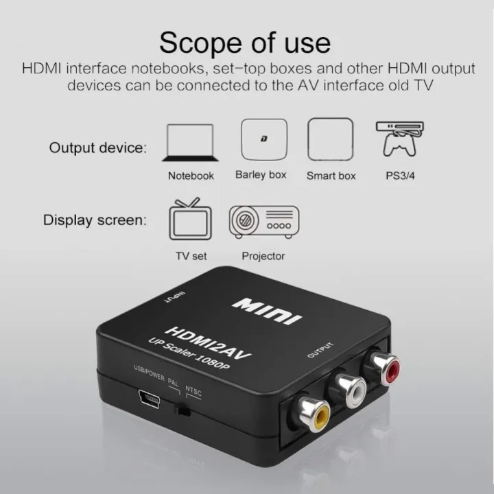 1080P%20HDMI-compatible%20To%20AV%20RCA%20Adapter%20Converter%20Box%20RCA%20AV%20CVSB%20LR%20Video%20Composite%20AV%20Scaler%20Converter%20for%20HDTV%20PC%20Projector%20-%20Image%203