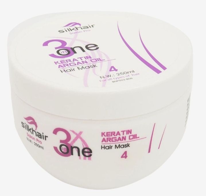 Silkhair 3 In One Keratin Argan Oil Hair Mask 250Ml