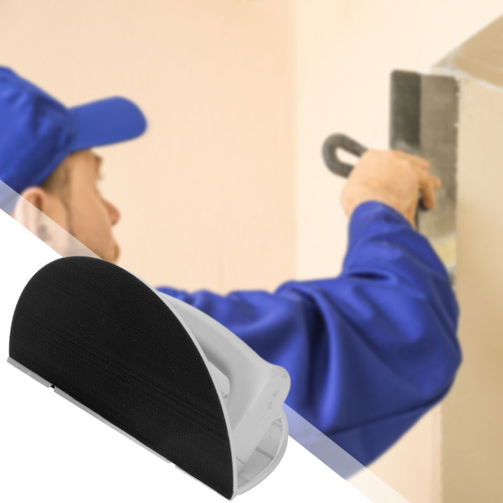 Multifunctional Semi-Circular Angle Sanding Sandpaper Tool Practical Inside Corner Sanding Tool for Drywall Sanding Paper Holder