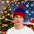 2pc Christmas Cosplay Funny Beanie Hat and Gloves,Unisex Winter Warm Classic Knitted Hat,Halloween,new Year Costume Accessories.