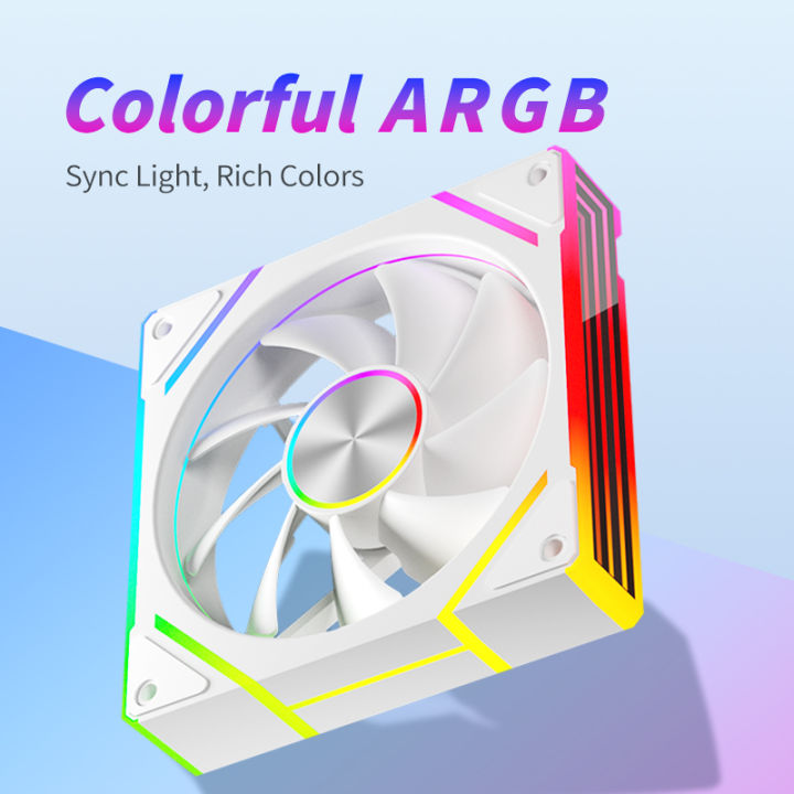 Power%20Train%20PRISM%208%20Pro%20Case%20Cooling%20Fan%203-sided%20Infinity%20Mirror%205V/3PIN%20ARGB%20Quiet%20Computer%20Cooling%20Fan%20-%20Image%202