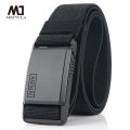 MEDYLA New Nylon Belt Metal Magnetic Buckle Adjustable Belts For Men Military Combat Elastic Belts High Quality Wear-resistant. 