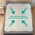 4 PCS Bed Sheet Holder Straps, Elastic Mattress Corner Clips 3 Way Fitted Bed Sheet Fastener Suspenders Grippers sheets bedding.