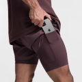 2025 New Breathable Double Layer Sport Shorts Gyms Fitness Bodybuilding Workout Quick Dry Beach 2 In 1 Shorts Male Running Short. 