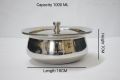 Stainless Steel serving bowl with lid | Mini serving bowl | ghee Butter Oil Pots. 