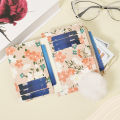 Fashionable floral print simple women's wallet With a Pom-pom Charm, High quality portable multi card slot women's short multifu. 