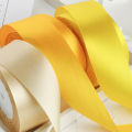 22meters/Roll 4cm Satin Ribbons Crafts Bow DIY Gift Wrap Wine Red Orange Yellow Green Blue Purple Black Gray Gold White Ribbons. 