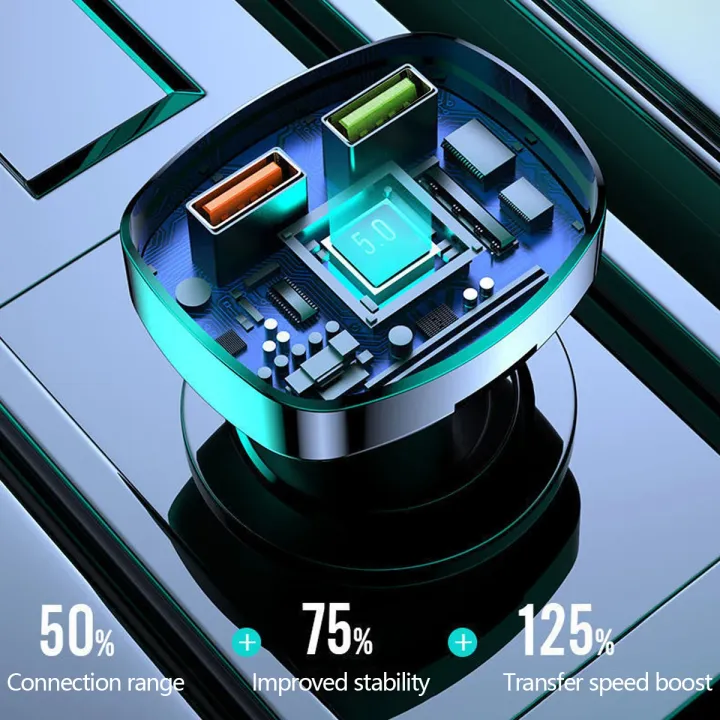 Car%20MP3%20Player%20Bluetooth%205.0%20FM%20Transmitter%20Handsfree%20Car%20Radio%20Modulator%20with%20Built-in%20Mic%20USB%20Quick%20Charge%20Adapter%20for%20Car%20-%20Image%204