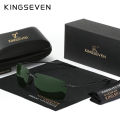 KINGSEVEN Brand New Rimless Sunglasses Polarized UV400 Men Driving Ultralight Rectangle Frameless Glasses Women Fishing Eyewear.