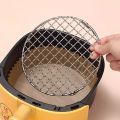Round Air Fryer Rack Stackable Stainless Steel Grid Grill BBQ Net with Foot Cooling Rack Steam Baking Rack For Home Kitchen. 